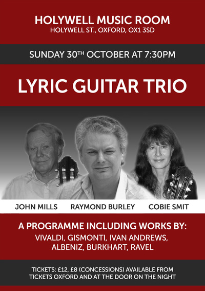 Lyric Guitar Trio Raymond Burley John Mills and Cobie Smit
