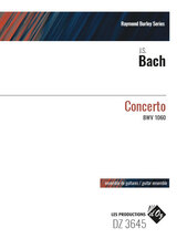 cover of BACH: Concerto BWV 1060
